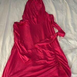 GAIAM Hot Pink Long Sleeve Hooded Tunic